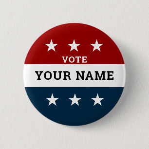 Badge Rond 5 Cm Élection de campagne personnalisée