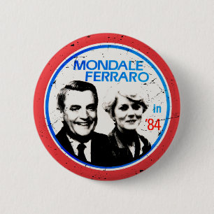 Badge Rond 5 Cm Élection vintage de Walter Mondale-Ferrero