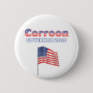 Badge Rond 5 Cm Élections patriotiques du drapeau américain 2010