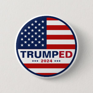 Badge Rond 5 Cm Élections présidentielles drapeaux américains de 2