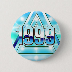 Badge Rond 5 Cm Électronique 1999