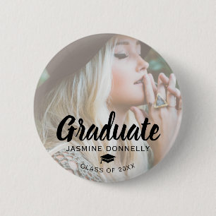Badge Rond 5 Cm Élégant 2025 - Diplômé photo