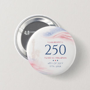 Badge Rond 5 Cm Élégant 250e anniversaire de l'indépendance améric