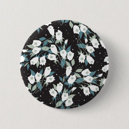 Badge Rond 5 Cm Élégant Motif de fleur de tulipe Arrière - plan no