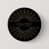 Elégante Beauté Or Sunburst Noir