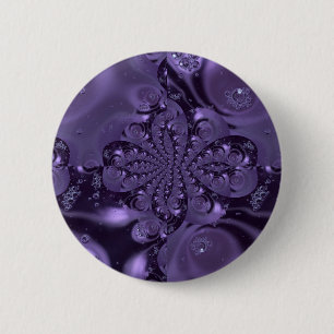 Badge Rond 5 Cm Élégante étincelle Royale Purple Liquide