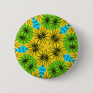 Badge Rond 5 Cm Elégante impression vectorielle africaine Spider M