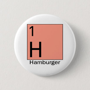 Badge Rond 5 Cm Élément 1 : Hamburger