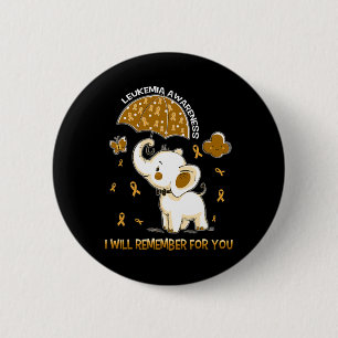 Badge Rond 5 Cm Eléphant de sensibilisation
