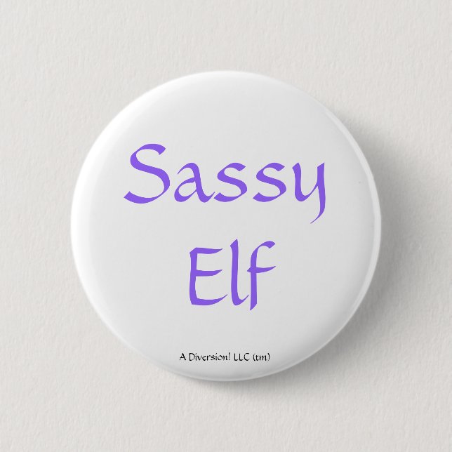 Badge Rond 5 Cm Elf impertinent (Devant)