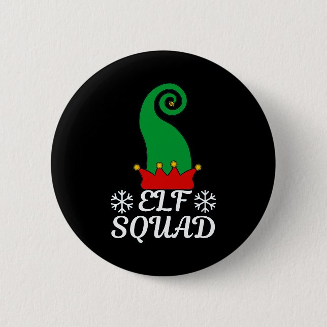 Badge Rond 5 Cm Elf Squad (Devant)