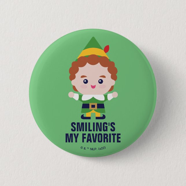 Badge Rond 5 Cm Elf the Movie | Cute Buddy (Devant)