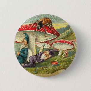 Badge Rond 5 Cm Elfes somnolents