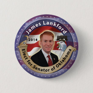 Badge Rond 5 Cm Élisez James Lankford pour le sénateur de