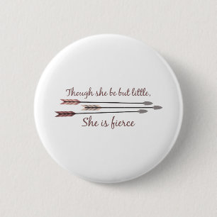 Badge Rond 5 Cm Elle est féroce