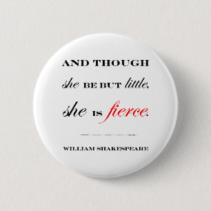Badge Rond 5 Cm Elle est féroce
