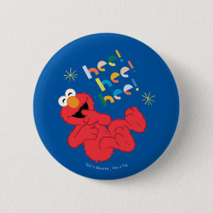 Badge Rond 5 Cm Elmo Hi! Hi! Hi!