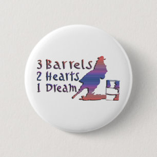 BADGE ROND 5 CM EMBALLAGE DE BARIL DE FILLE