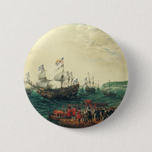 Badge Rond 5 Cm Embarquement à Margate de l'Électeur palatin
