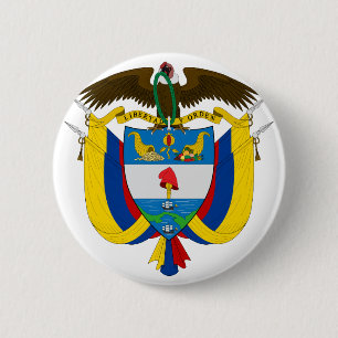 Badge Rond 5 Cm emblème de la colombie