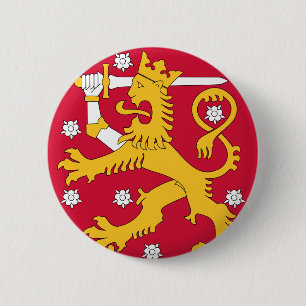 Badge Rond 5 Cm emblème de la finlande
