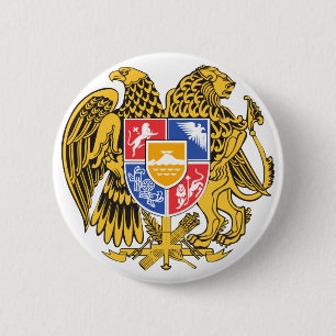 Badge Rond 5 Cm emblème de l'arménie