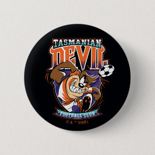 Badge Rond 5 Cm Emblème du Football Club Tasmanian Devil