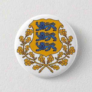 Badge Rond 5 Cm emblème estonia