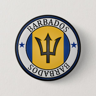 Badge Rond 5 Cm Emblème rond des Barbade