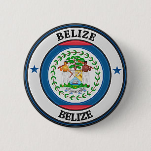 Badge Rond 5 Cm Emblème rond du Belize