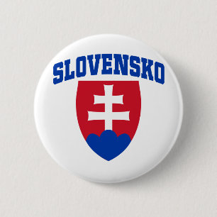 Badge Rond 5 Cm Emblème slovaque