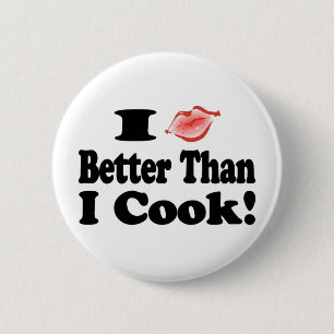 Badge Rond 5 Cm Embrasse mieux que Cook
