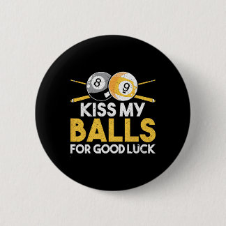 Badge Rond 5 Cm Embrasse-Moi Pour Bonne Chance