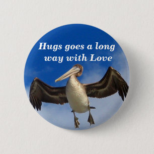 Badge Rond 5 Cm Embrasser avec Love_Button