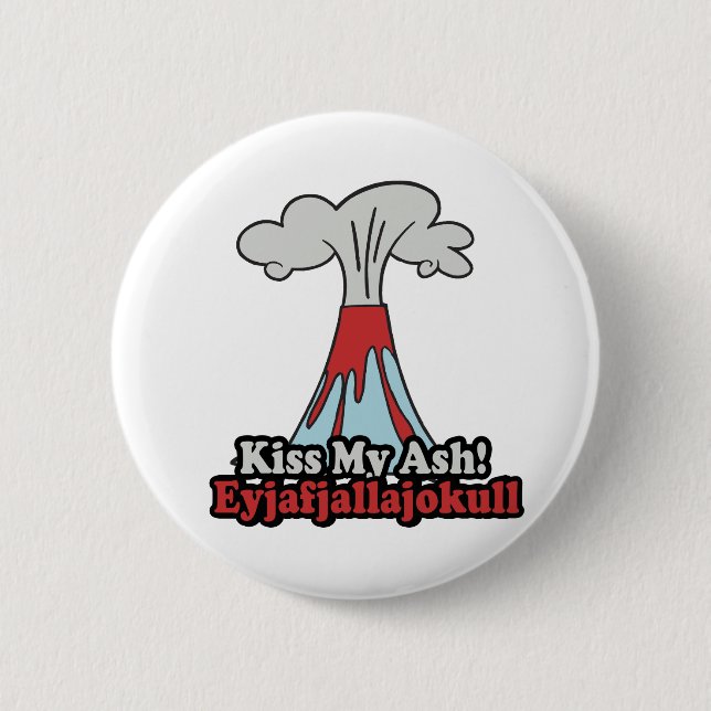 BADGE ROND 5 CM EMBRASSEZ MA CENDRE (Devant)
