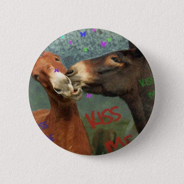 Badge Rond 5 Cm Embrassez-moi ! (Devant)