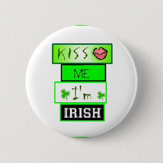 Badge Rond 5 Cm Embrassez-moi que je suis irlandais