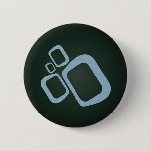 Badge Rond 5 Cm Émergent Digitals - noir et bleu
