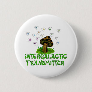 Badge Rond 5 Cm Émetteur intergalactique
