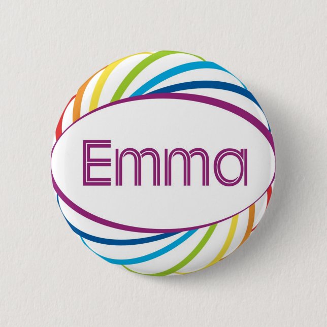 Badge Rond 5 Cm Emma (Devant)