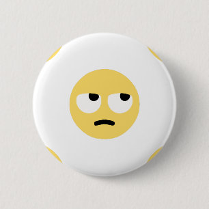 Badge Rond 5 Cm emoji eye rolling