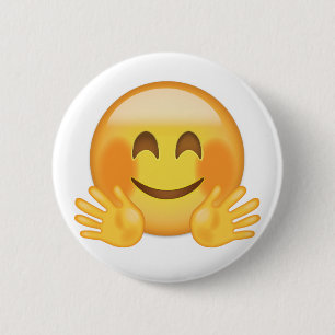 Badge Rond 5 Cm Emoji Face Encombrant