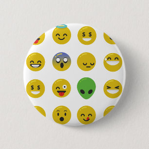 Badge Rond 5 Cm Emoji happy face
