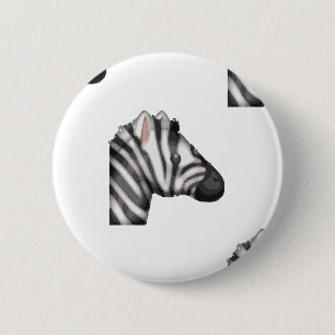 Badge Rond 5 Cm emoji zebra