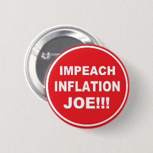 Badge Rond 5 Cm Empêcher Joe d'enrayer l'inflation