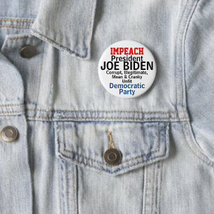 Badge Rond 5 Cm Empêcher le président démocrate Biden Infit