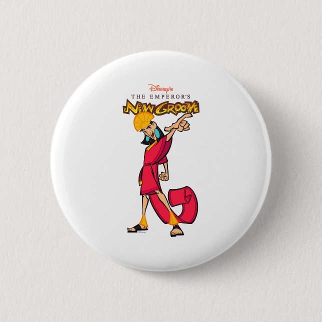 Badge Rond 5 Cm Emperors New Groove Kuzco  (Devant)