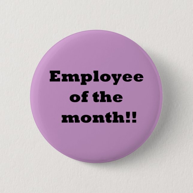 Badge Rond 5 Cm Employé du mois (Devant)