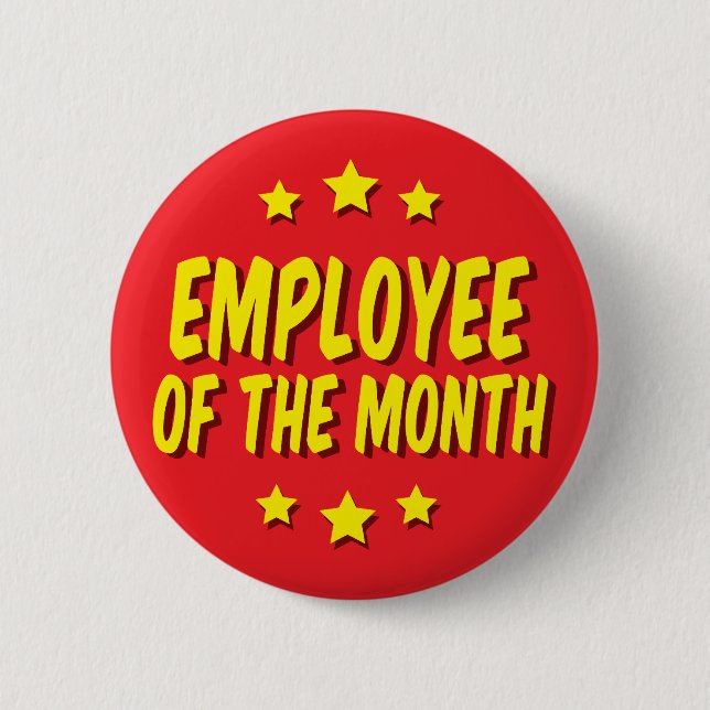 Badge Rond 5 Cm Employé du mois (Devant)