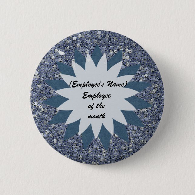 Badge Rond 5 Cm Employé du mois Entreprise Reconnaissance publique (Devant)